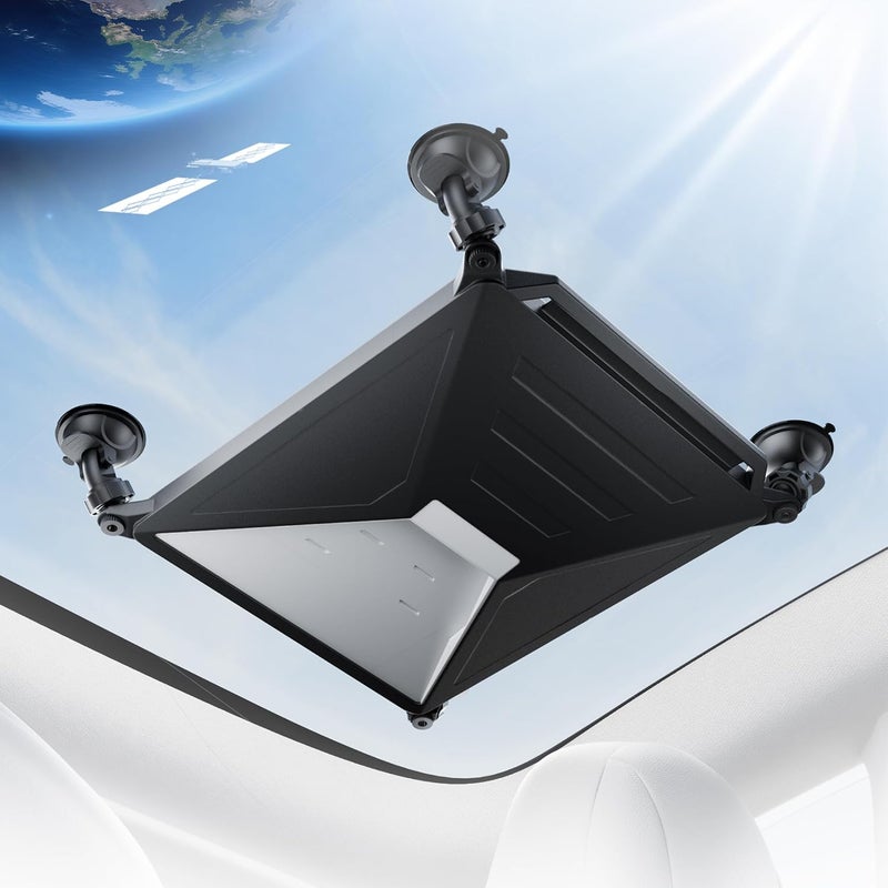 STOLAS Starlink Mini Mount, Secure Satellite Strong Suction Cup Mounting Kit for Sunroof Window, Stable Signal Case for Car RVs, Vans, Boat, Yachts, Trucks-Black - Image 2